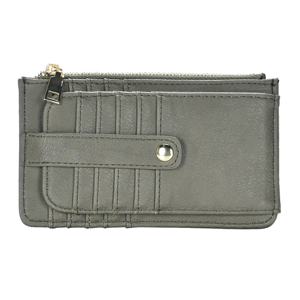 Compact Faux Leather Wallet