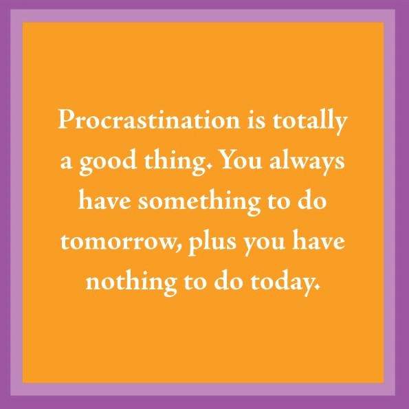 Humorous Double Sided Cocktail Napkins (Fired | Procrastination)