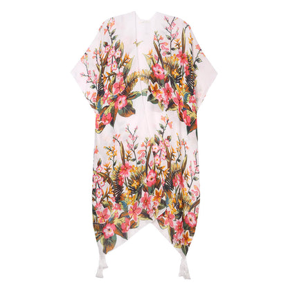 Floral Print Kimono Cardigan