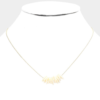 Freshwater Pearl Cluster Pendant Necklace
