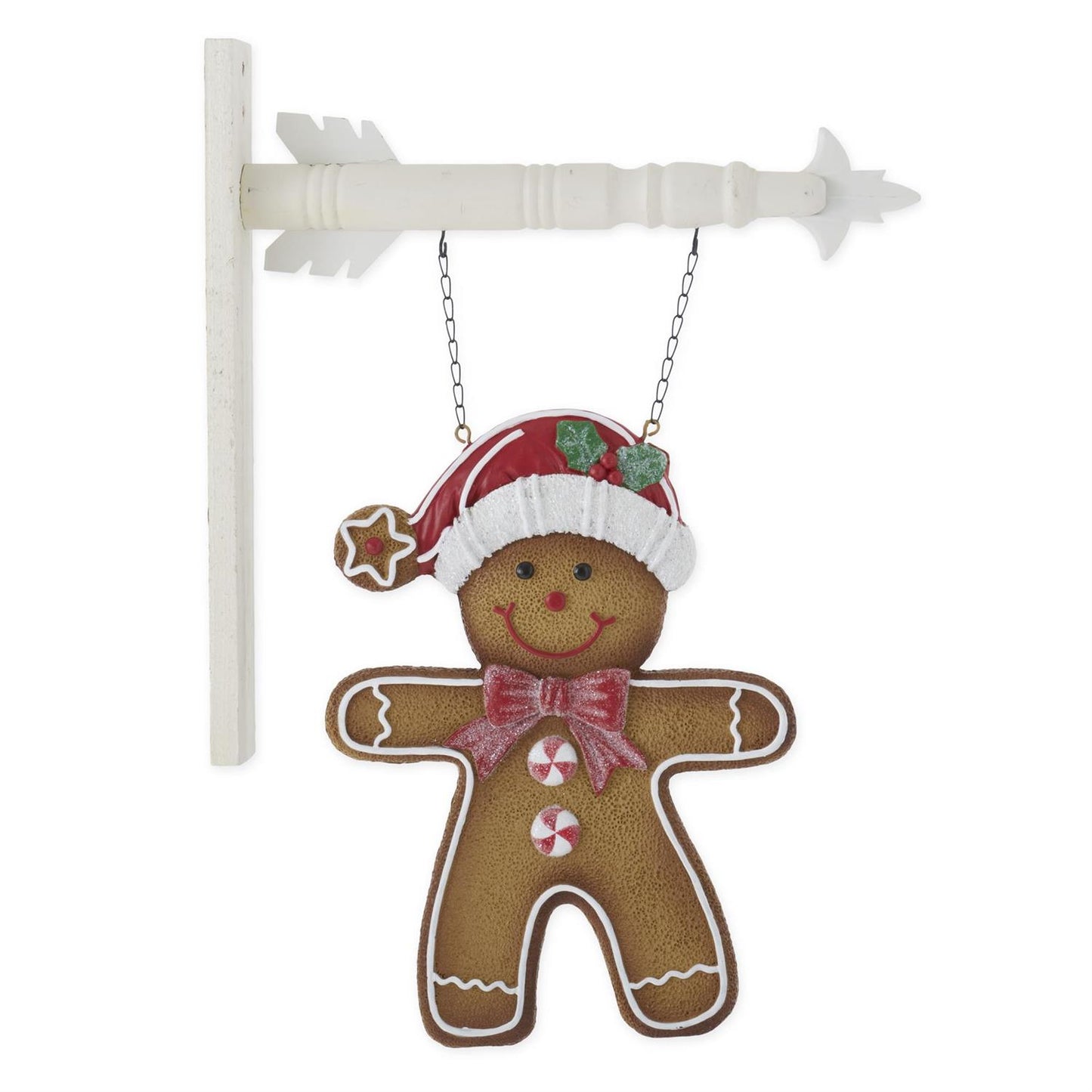 Decorated Gingerbread Man Cookie Hanging Arrow Replacement Sign