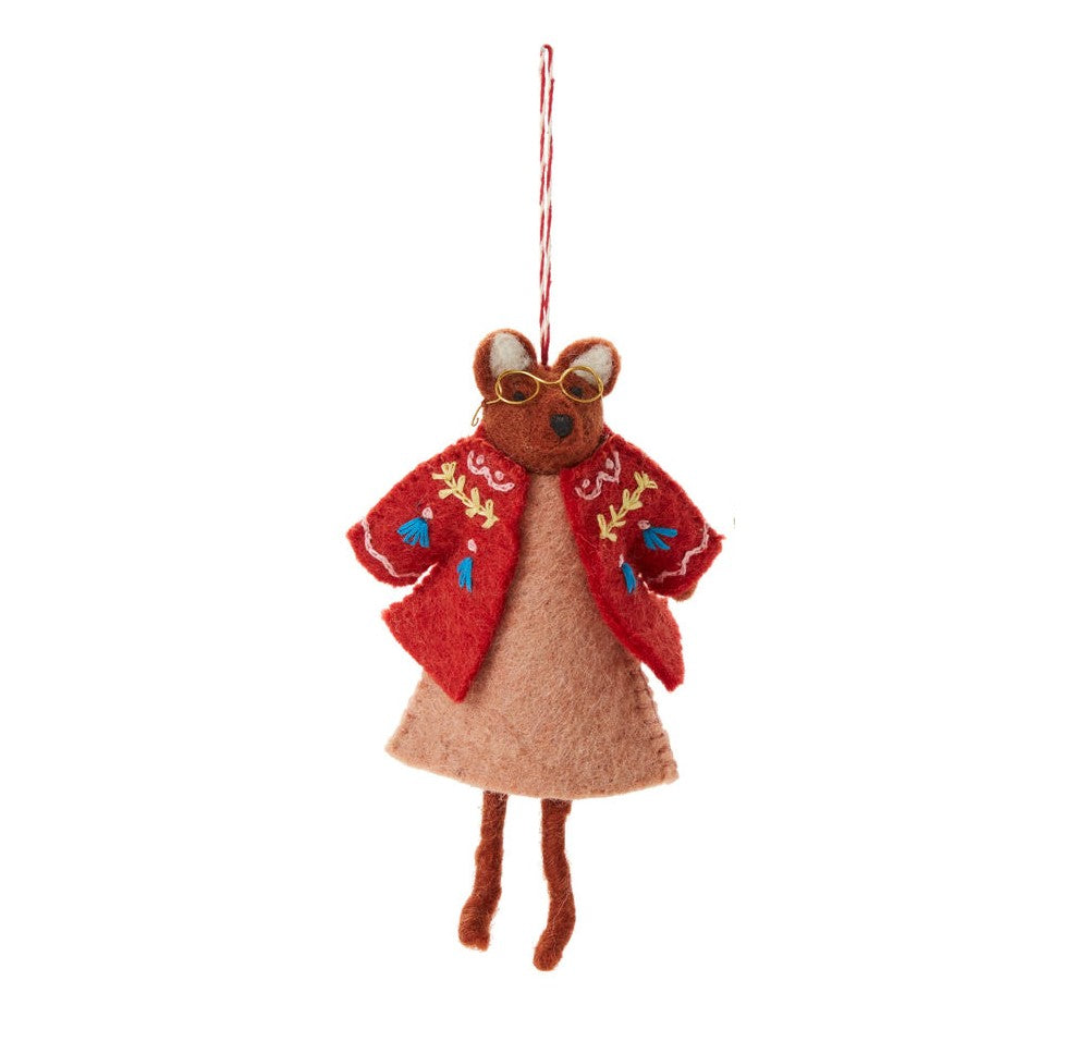 Eloise the Fox Felt Christmas Tree Ornament