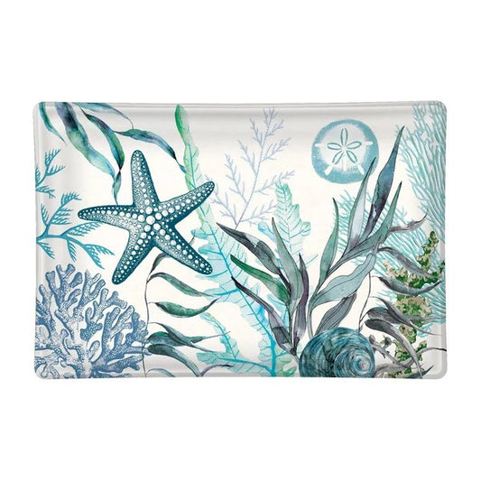 Ocean Tide Glass trinket - Soap Dish - Michel Design Works
