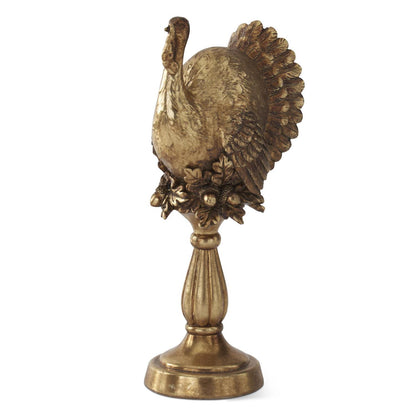 Gold Turkey on Pedestal