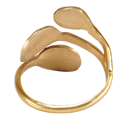Gold Leaves Napkin Rings (set of 4)