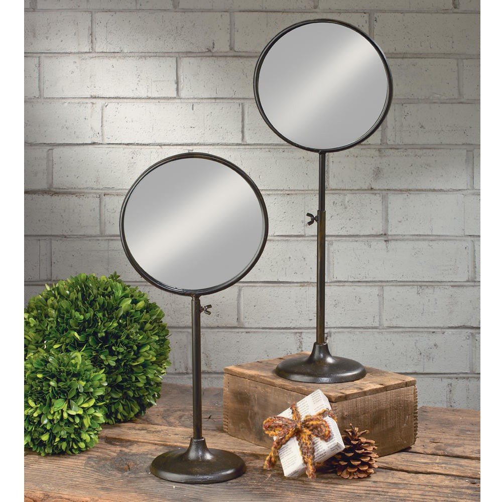 Adjustable Metal Framed Tabletop Mirror Stand