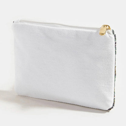 Nautical Anchor Seed Beaded Coin Purse