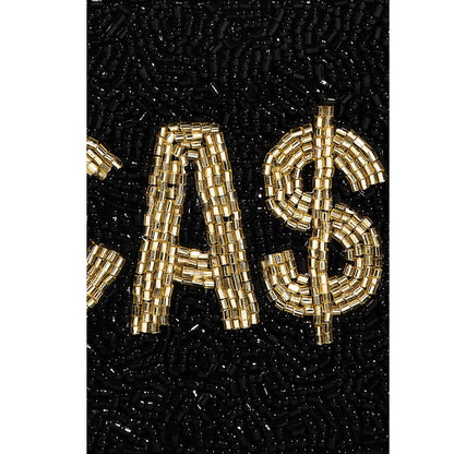 Ca$h (Cash) Seed Beaded Coin Purse