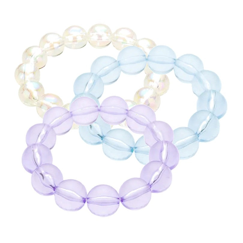 Lucite Ball Stretch Bracelet - Assorted Colors