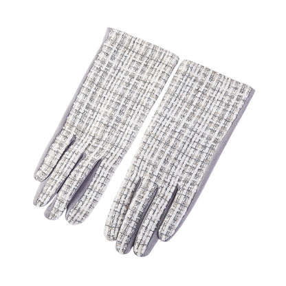 Tweed Smart Touch Winter Gloves (Grey)