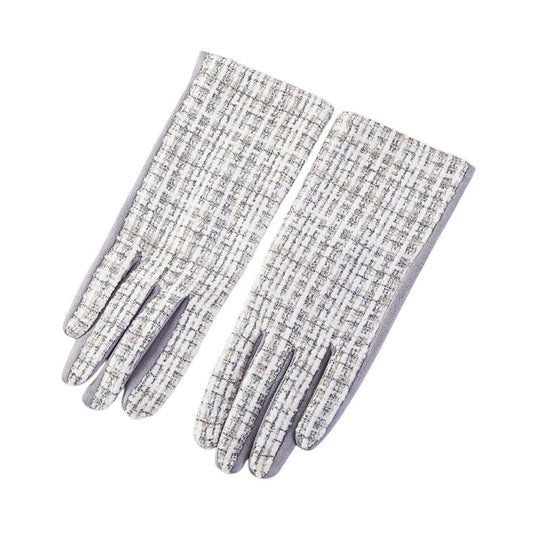 Tweed Smart Touch Winter Gloves (Grey)