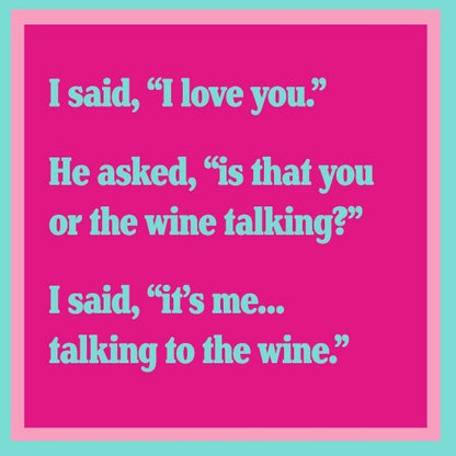 Humorous Double Sided Cocktail Napkins (Marriage Deck of Cards | Love Wine)