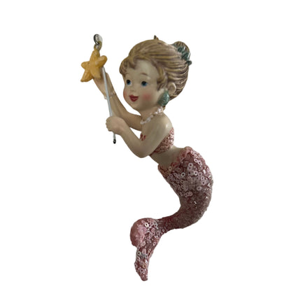 Mermaid Girl Christmas Tree Ornaments (Set of 4)