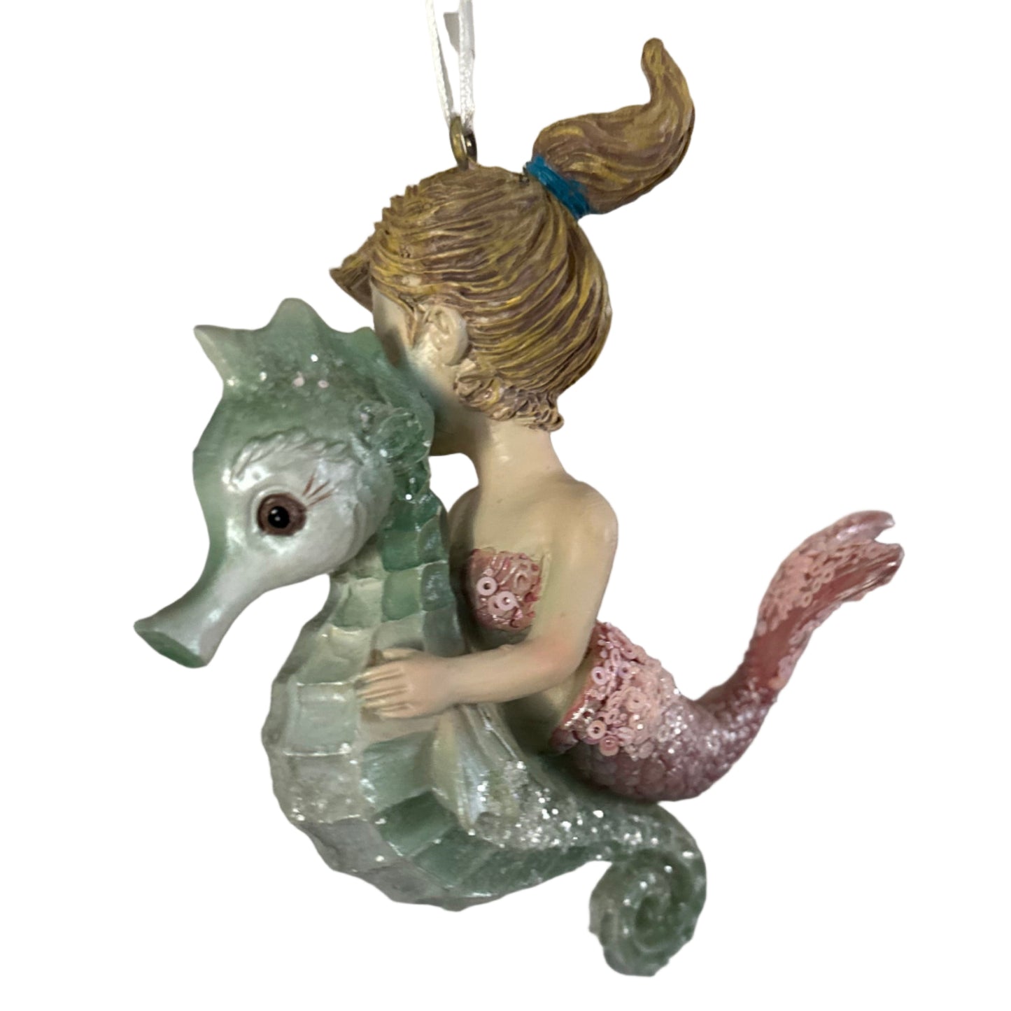 Mermaid Girl Christmas Tree Ornaments (Set of 4)