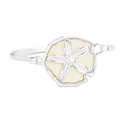 Mother of Pearl Sand Dollar Hook Bracelet