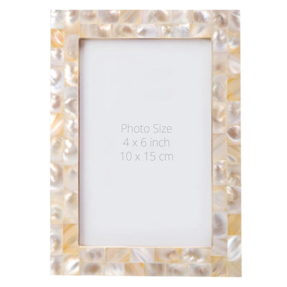 Mother of Pearl Picture Frame (4x6, 5x7, 4x4 Inches)
