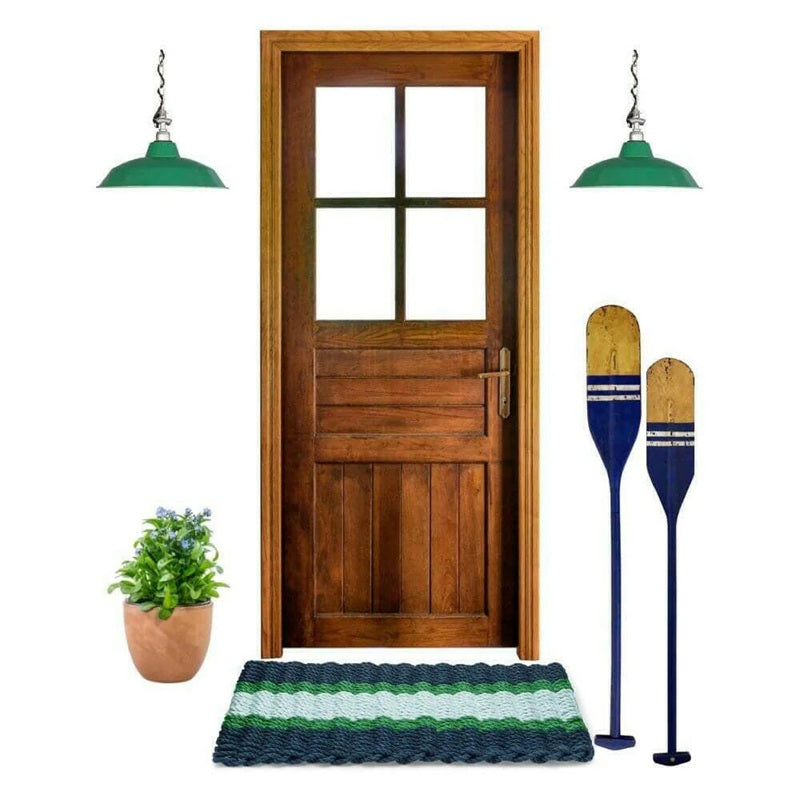 Navy, Green, & Seafoam Wicked Good Lobster Rope™ Doormat
