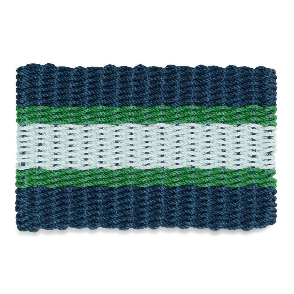 Navy, Green, & Seafoam Wicked Good Lobster Rope™ Doormat