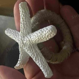 White Starfish Coastal Beachy Napkin Rings (Set of 4)