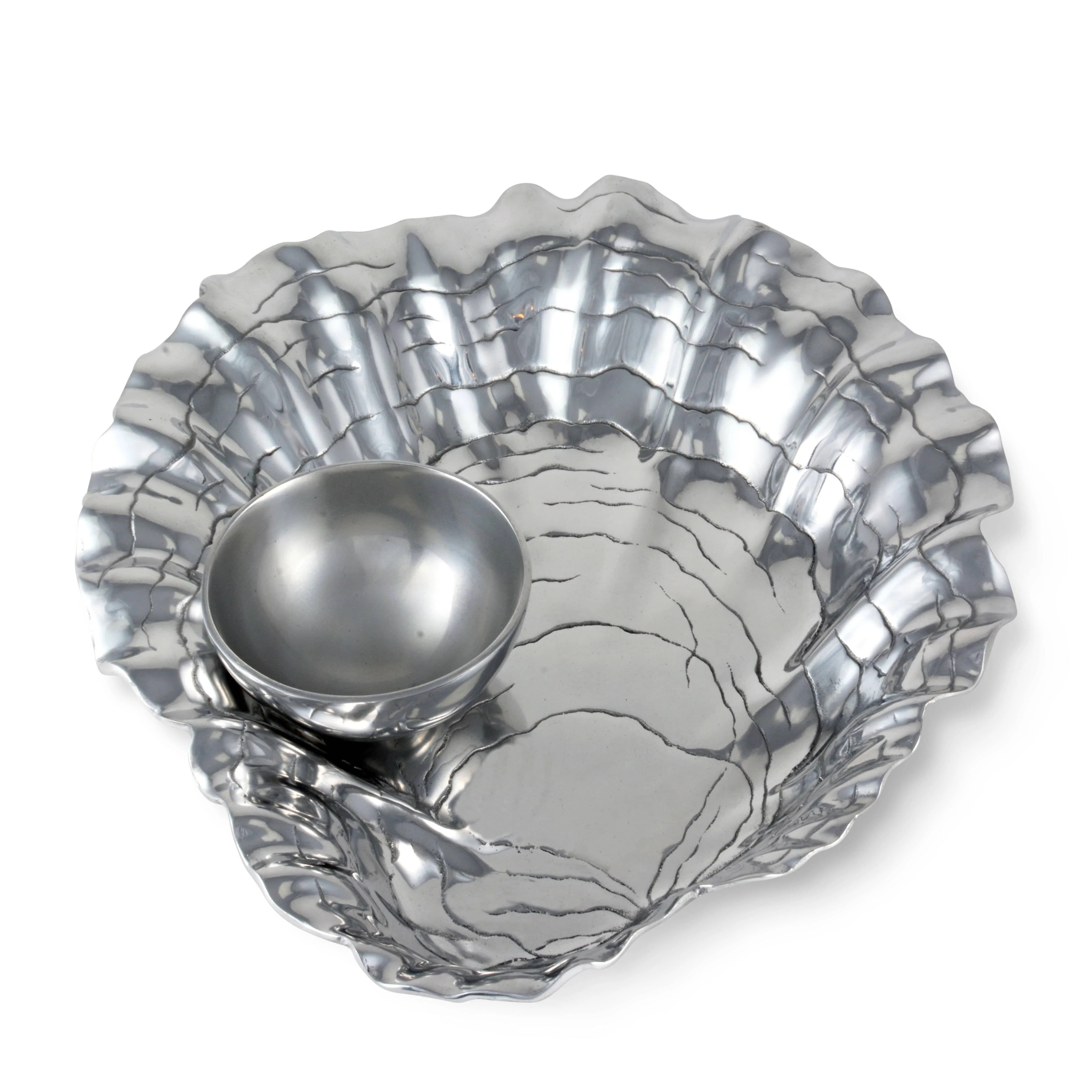 Oyster Shell with Pearl Chip & Dip – Salty Home