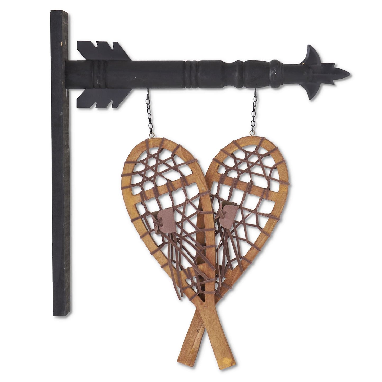 Pair of Decorative Snowshoes Arrow Replacement Sign