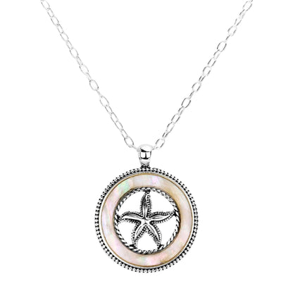 Mother of Pearl Starfish Pendant Necklace