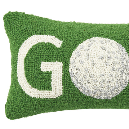 "Golf" Ball Icon Hook Throw Pillow