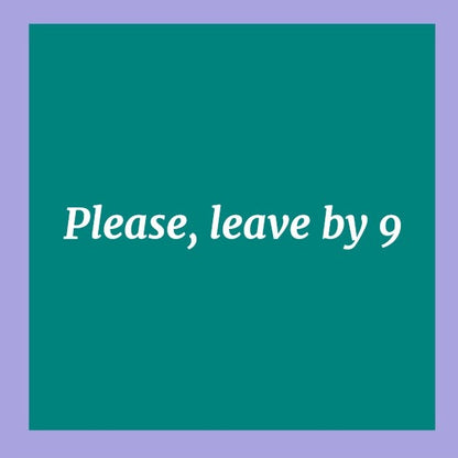 Humorous Double Sided Cocktail Napkins (Please Leave | Lucky Husband)