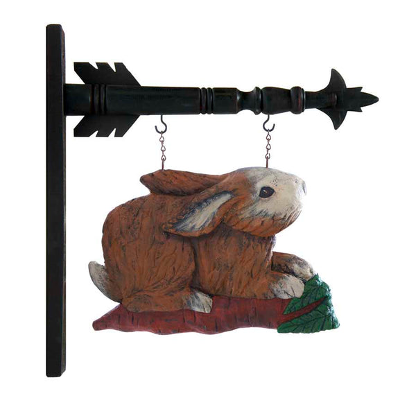 Rabbit on Carrot Arrow Replacement Sign – Salty Home