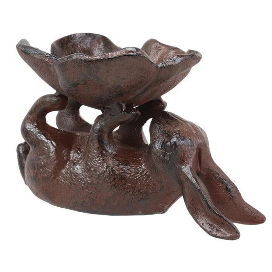 Bunny Rabbit Flower Trinket Dish Bowl/Garden Bird Bath - Feeder