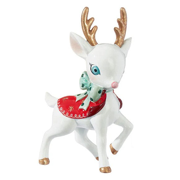 Christmas Retro Reindeer Figurine (set of 2)