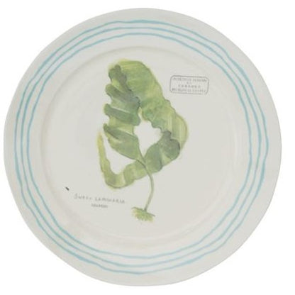 Fleur de Sel Barnett Salad Plate - Green Plant