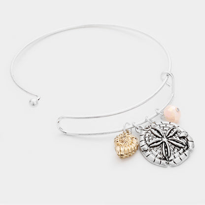 Sand Dollar Shell Charm Bracelet