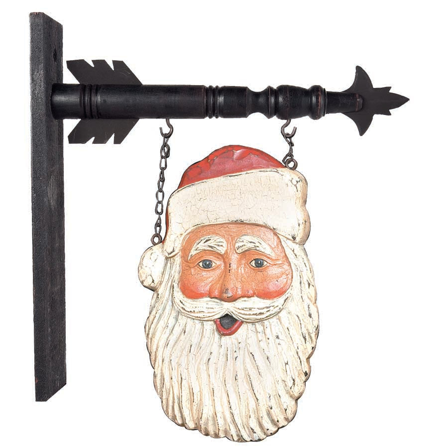 Santa Head Face Arrow Replacement Sign