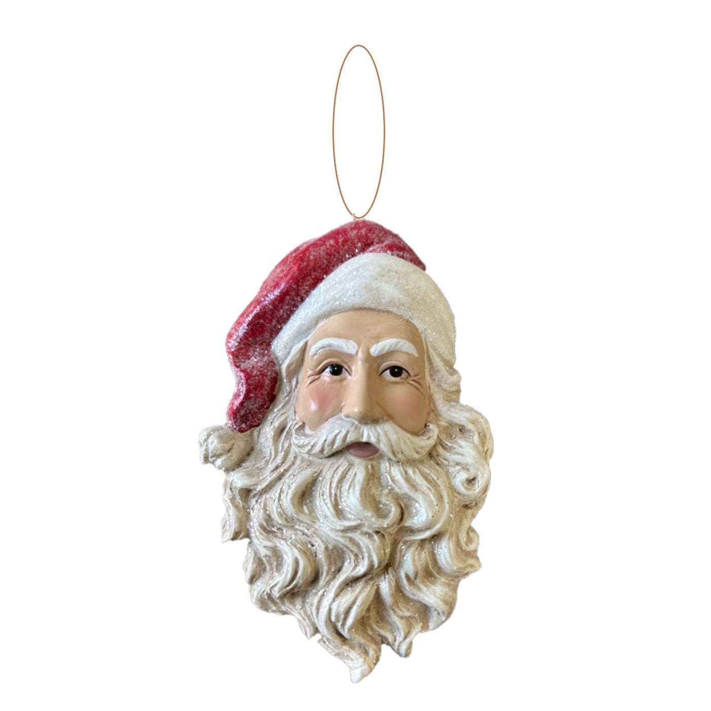 Large Santa Face Christmas Tree Ornament