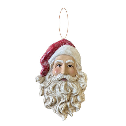 Large Santa Face Christmas Tree Ornament