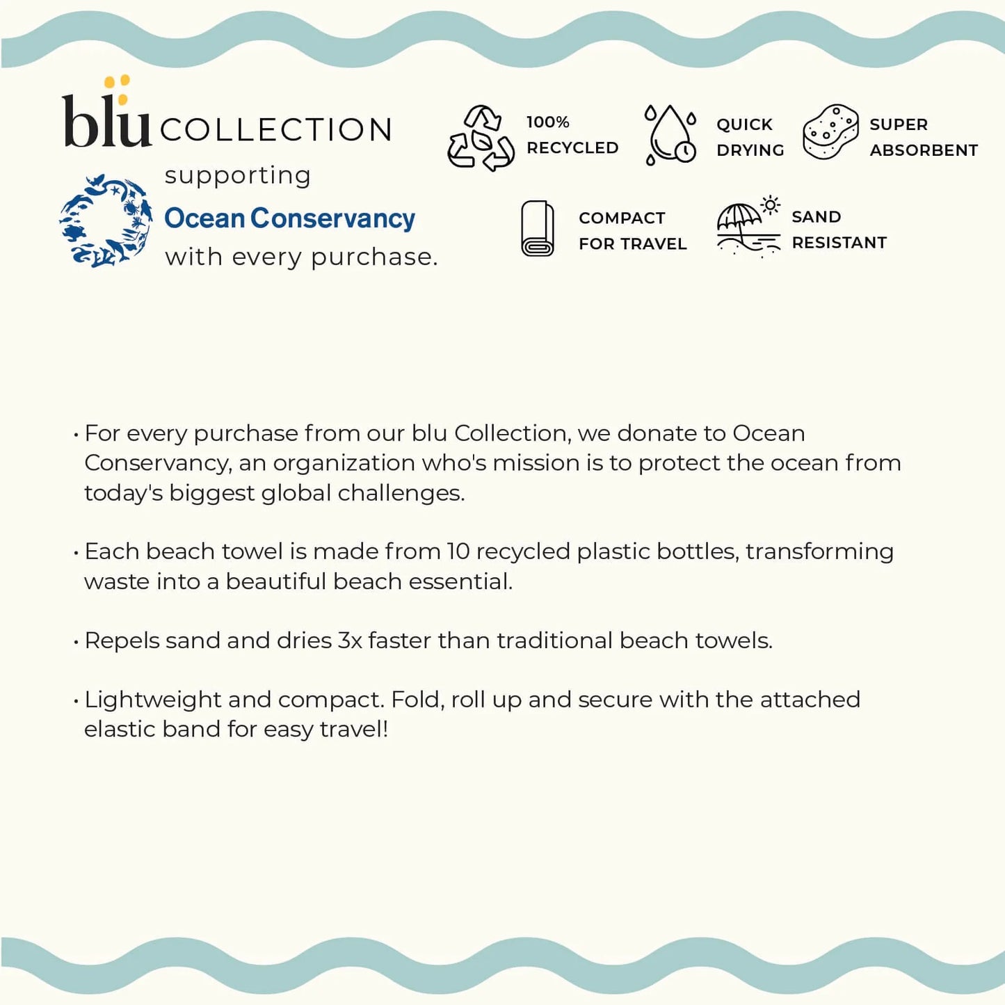 Seashell Treasures Beach Towel (reversible)