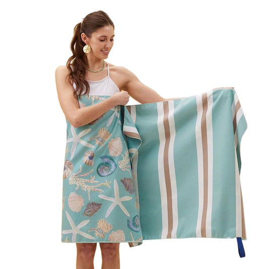 Seashell Treasures Beach Towel (reversible)