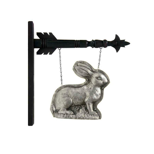 Silver Embossed Bunny Rabbit Mold Arrow Replacement Sign
