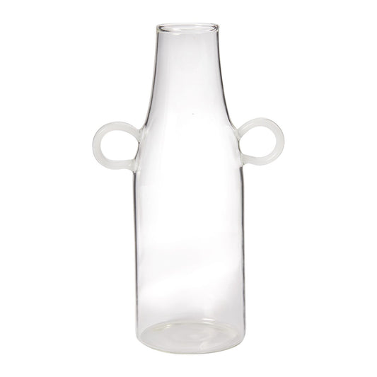 Simpatico Clear Glass Modern Bottle Vase - Budvase