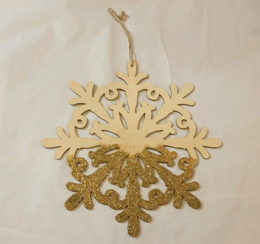 Wooden Snowflake I Hanging Ornament