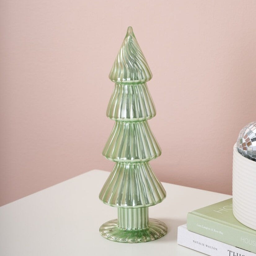 Green Mercury Glass Christmas Tree