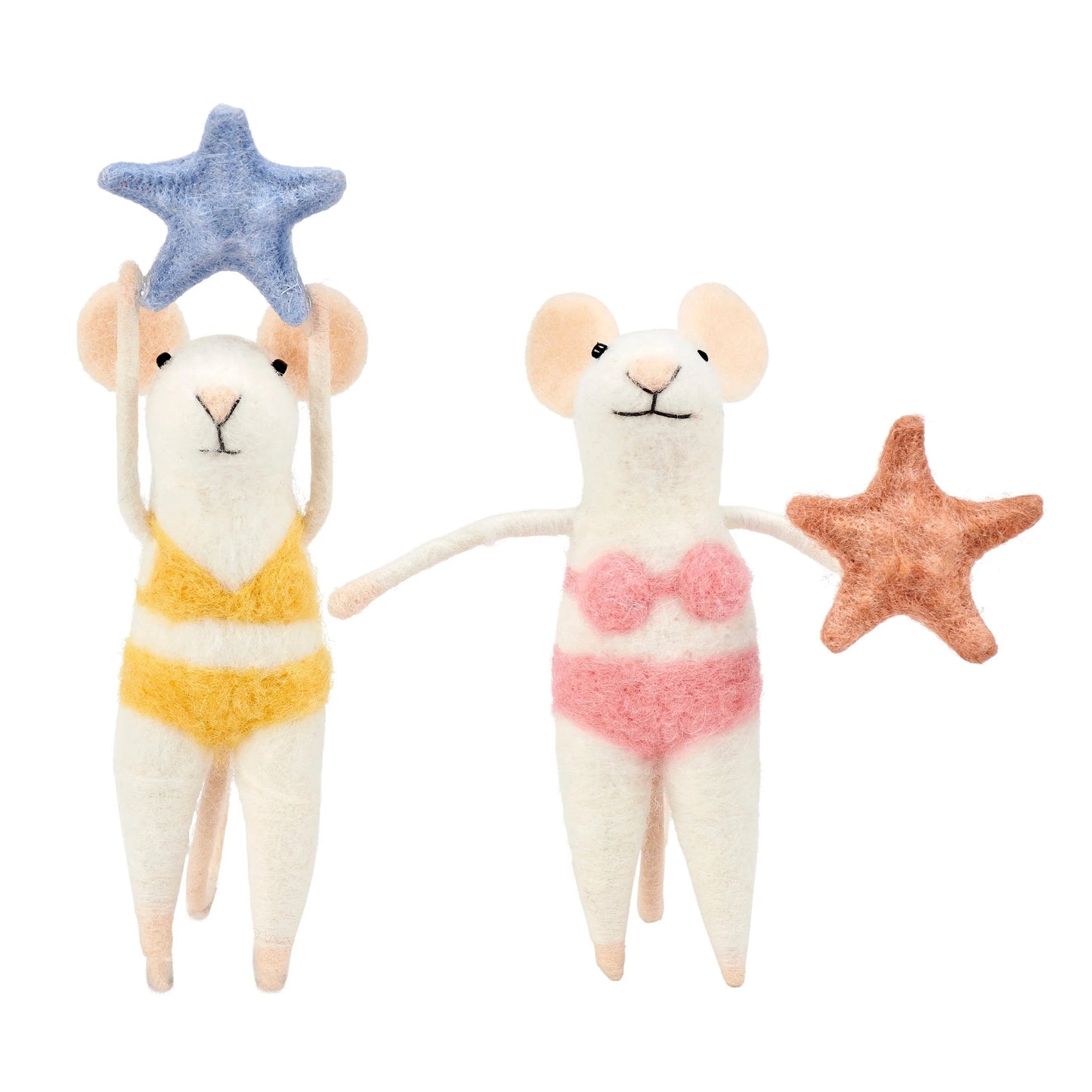 Starfish Mice in Swimsuits Critter Set