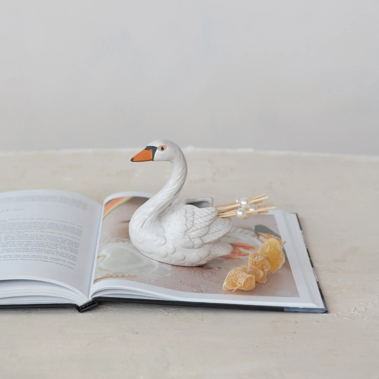 Swan Toothpick Holder, Mini Vase - Container