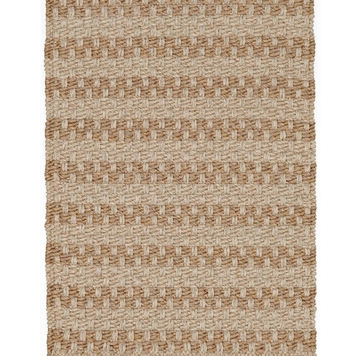 Liora Manne Mirage Tweed Natural rug with a textured beige and tan weave. A versatile indoor/outdoor rug for halls, kitchens and patios.