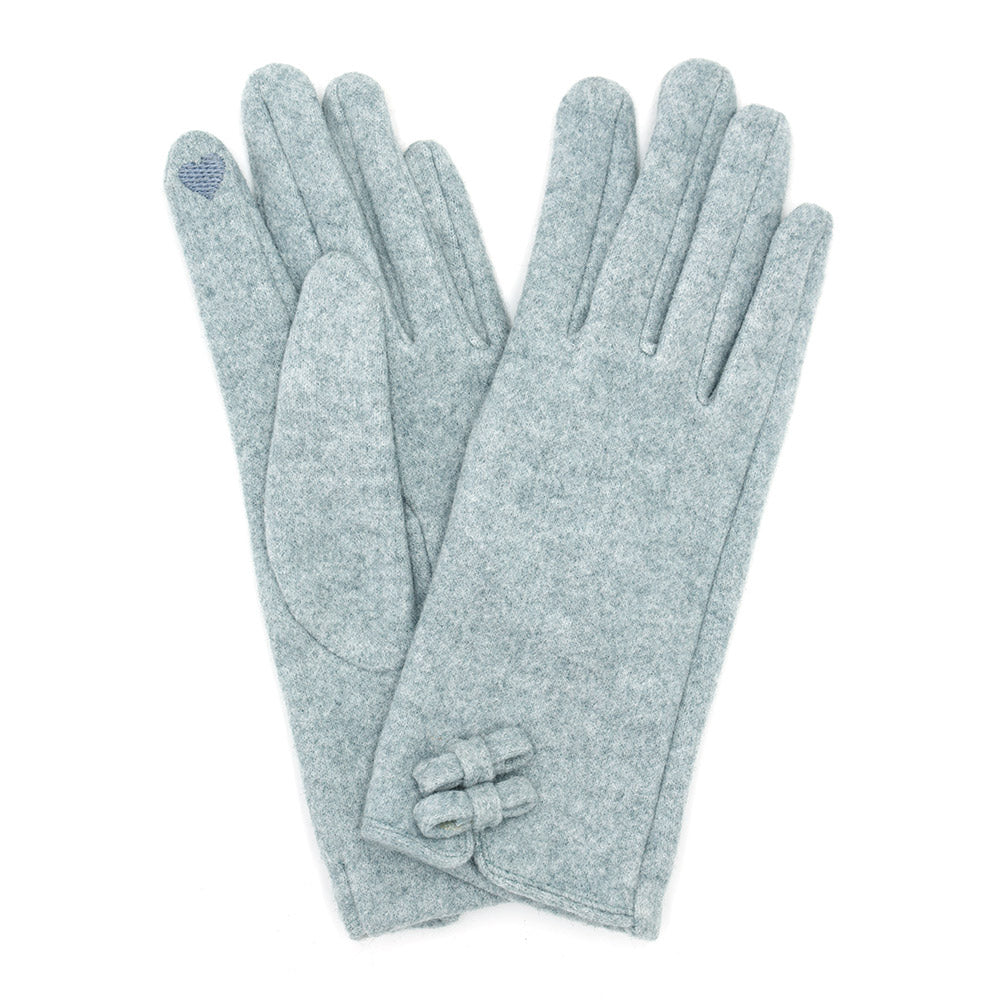 Two Mini Bows Touch Smart Winter Gloves (Assorted Colors)