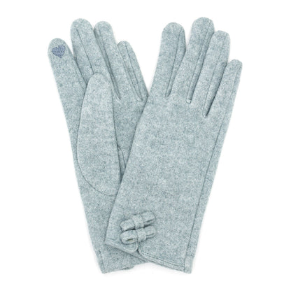 Two Mini Bows Touch Smart Winter Gloves (Assorted Colors)