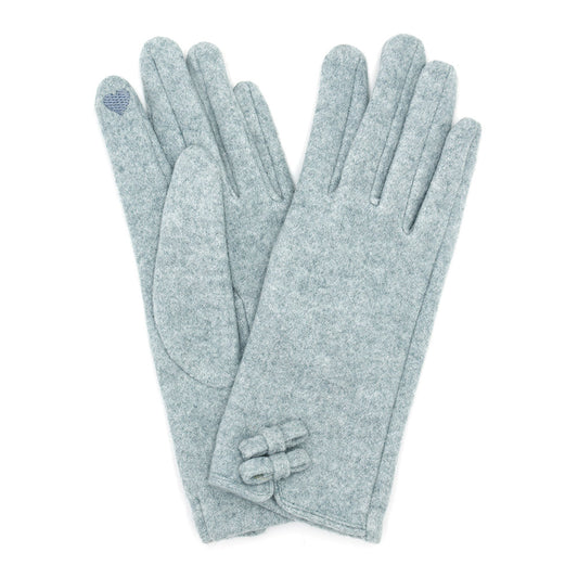Two Mini Bows Touch Smart Winter Gloves (Assorted Colors)