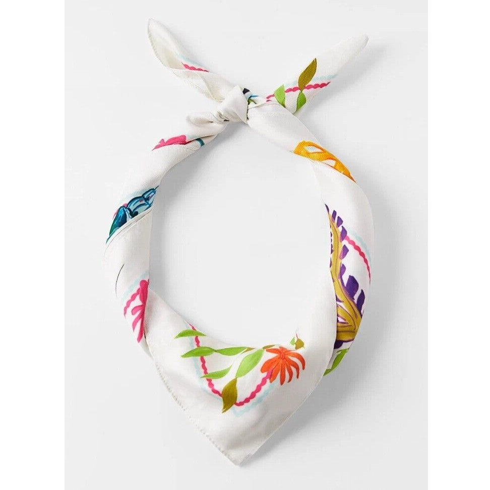 Under the Sea Square Satin Scarf