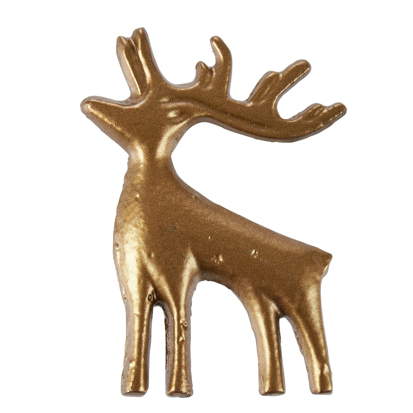 Gold Winter Napkin Rings (set of 4, Reindeer & Snowflakes)